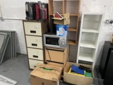 Selection of Office Equipment to Include 4 Drawer Filing Cabinet, 2 Drawer Pedestal, Schneider Micro