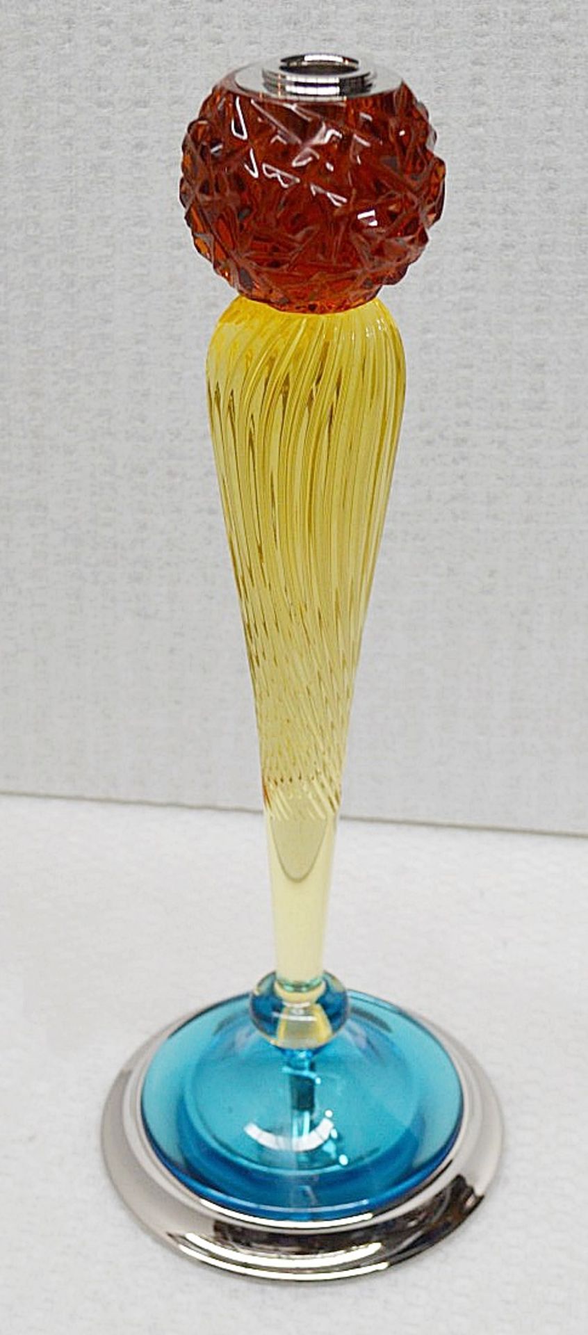 1 x BALDI 'Home Jewels' Italian Hand-crafted Artisan 'Sphere' Candle Stick *Original RRP £2.355.00*
