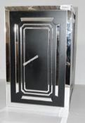 2 x Bank Vault Safe-style Shop Display Dumy Props In Black With Mirrored Decoration