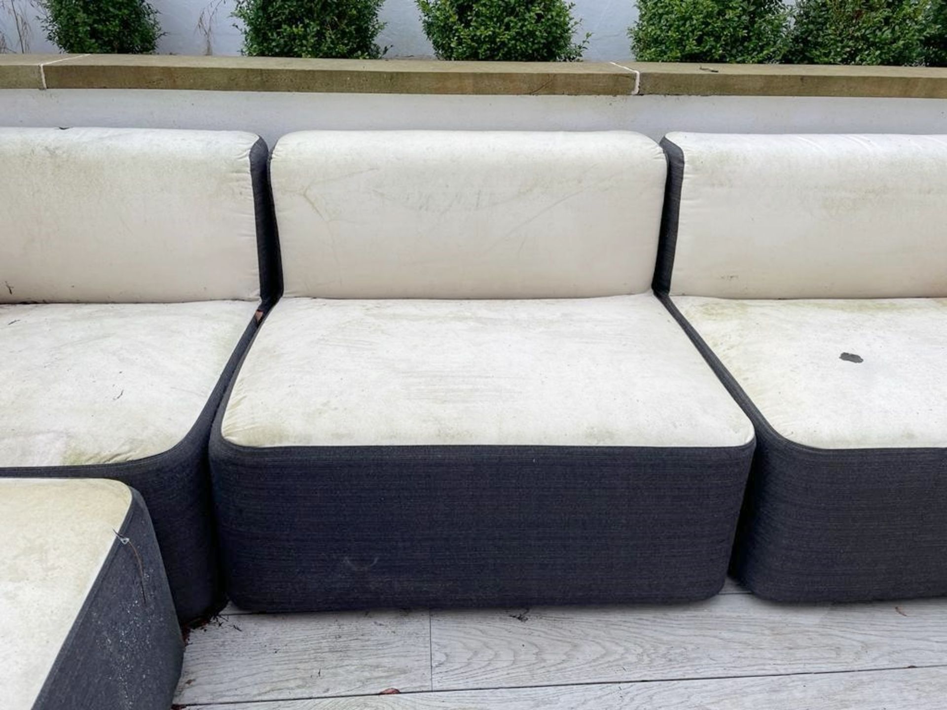Large 7-Section VARASCHIN Modular Outdoor Corner Sofa Seating - Dimensions To Follow - From an - Image 7 of 12
