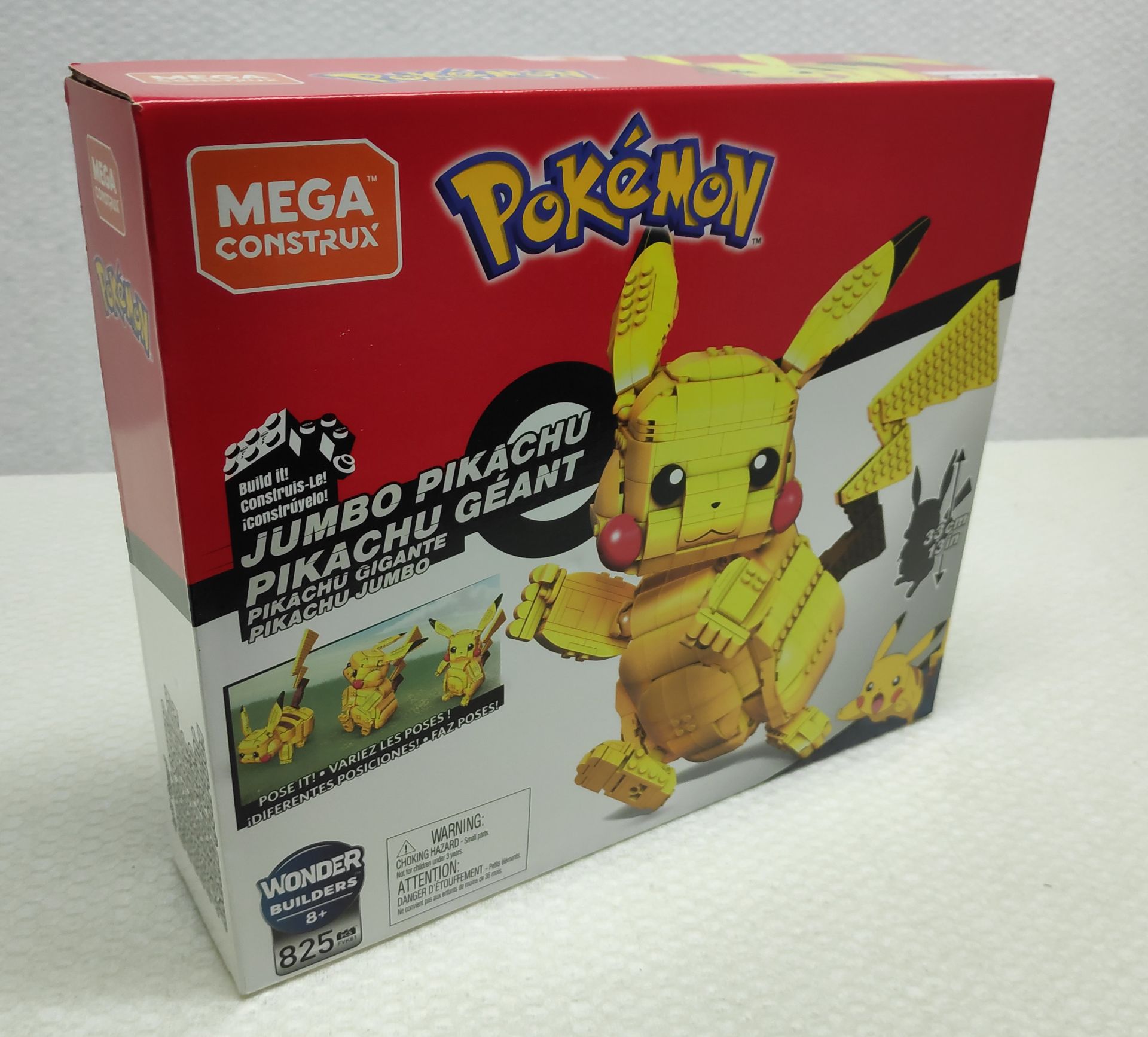 1 x Pokemon Mega Construx Jumbo Pikachu Lego-Style Building Set - New/Boxed - Image 2 of 7