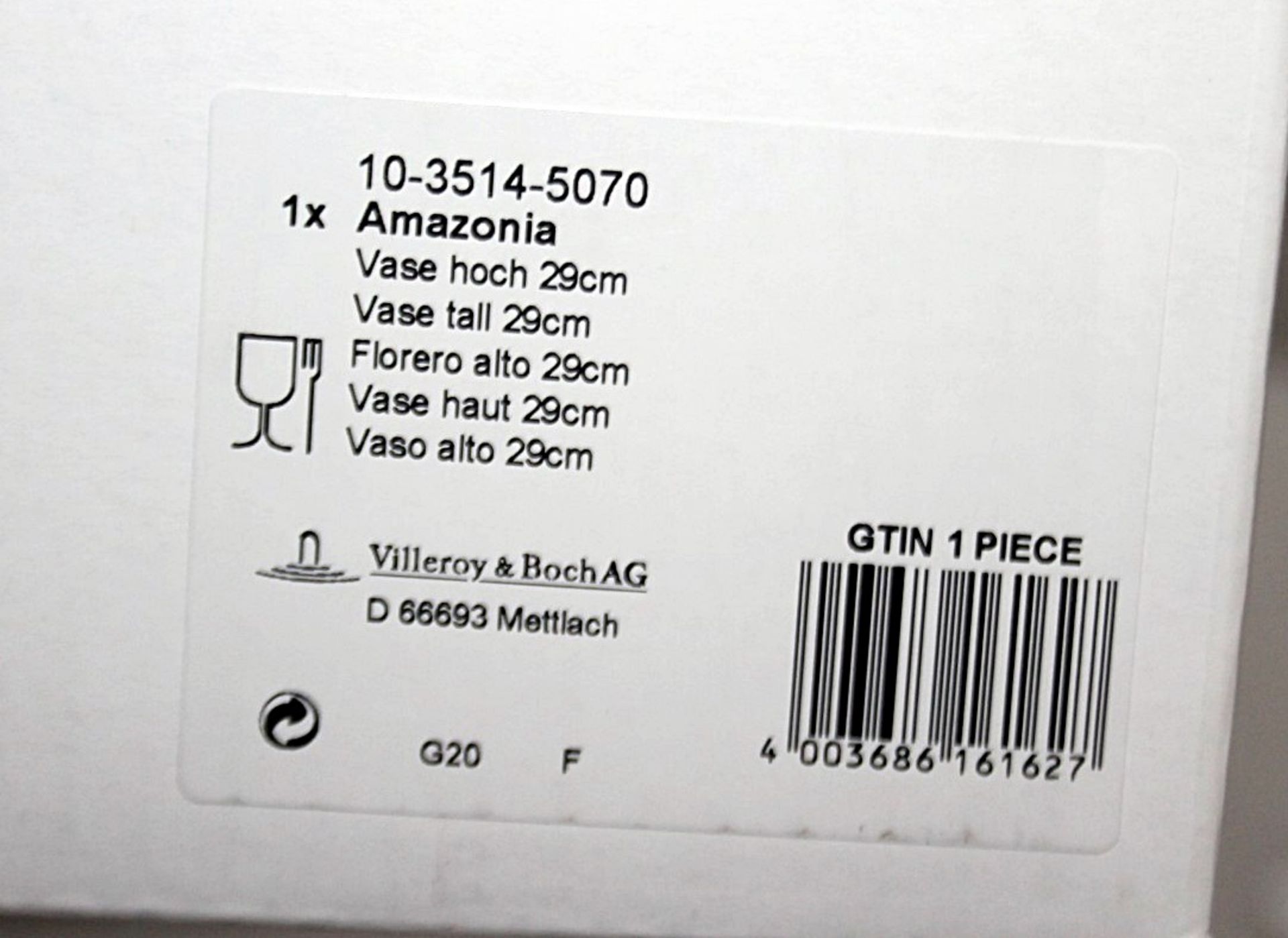 1 x VILLEROY & BOCH 'Amazonia' Tall Premium Bone Porcelain Vase - Original Price £176.00 - Image 4 of 8