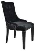 6 x HOUSE OF SPARKLES Luxury Vintage-style 'LION' Button-Back Dining Chairs Richly Upholstered In