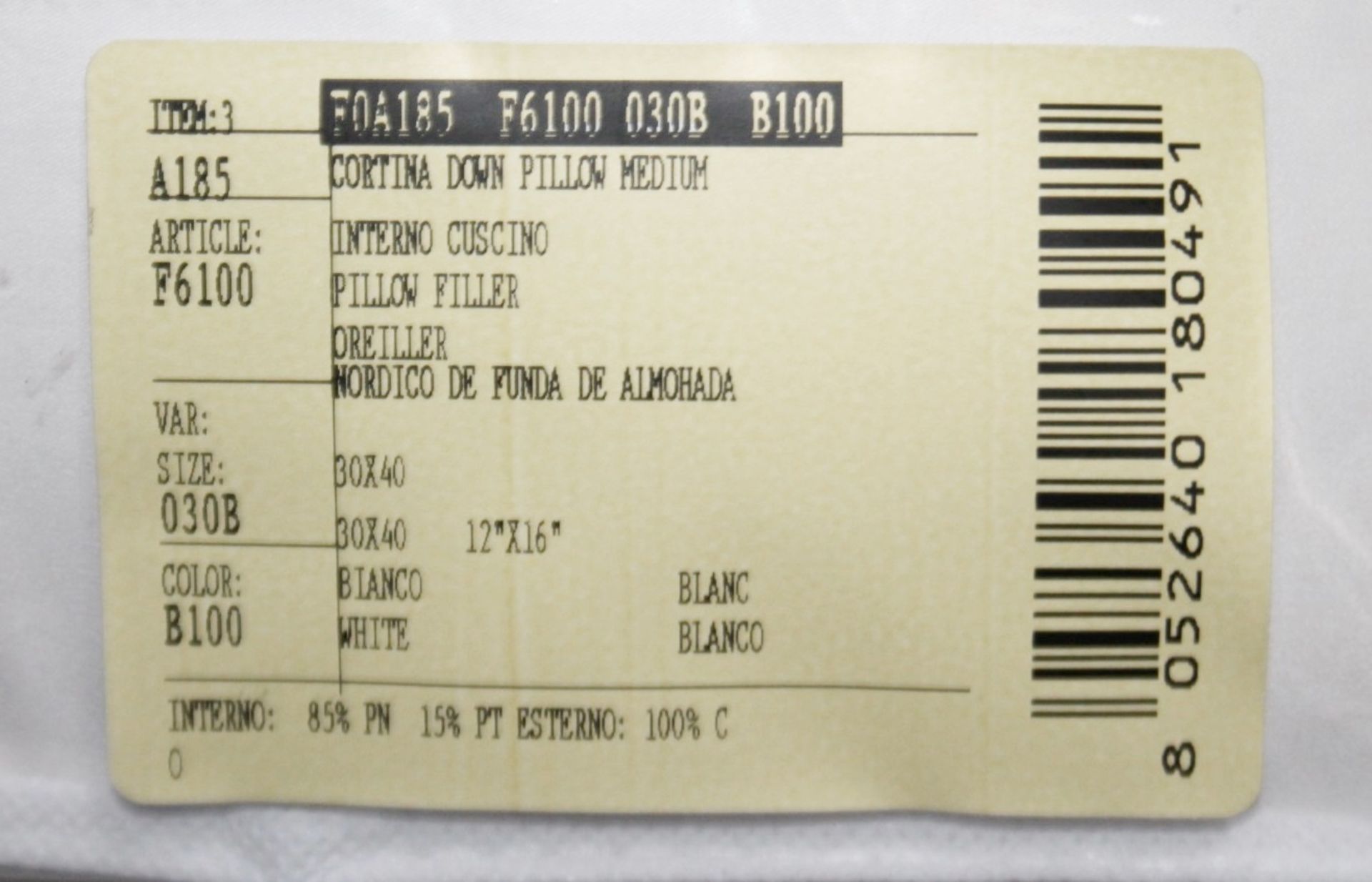 1 x FRETTE 'Cortina' Medium Down Boudoir Pillow (30cm x 40cm) - Original Price £170.00 - Image 3 of 10