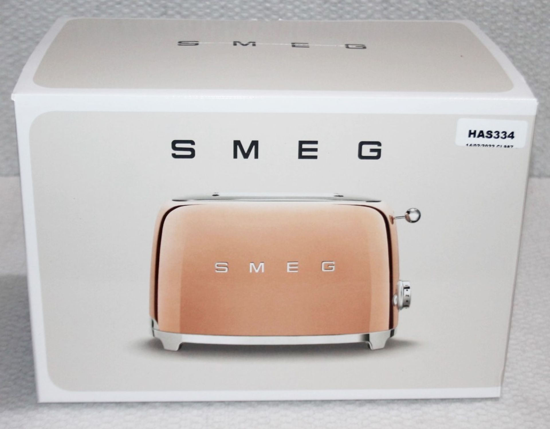 1 x SMEG Special Edition 2-Slot Toaster In Rose Gold - Original Price £189.00 - Boxed - Image 9 of 12