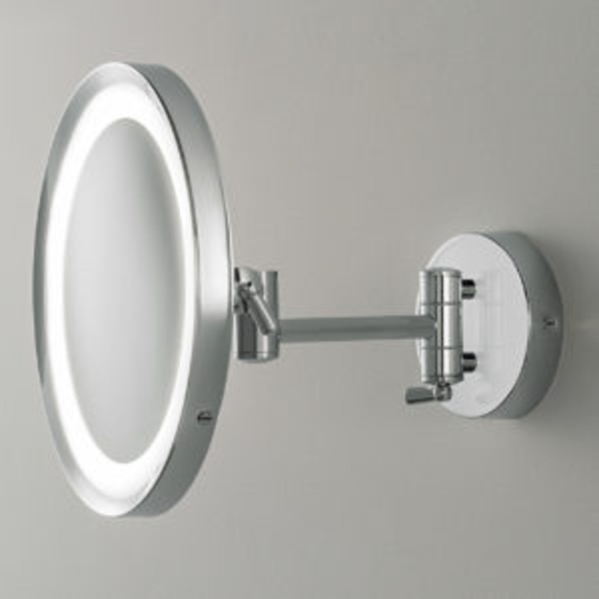 2 x Chelsom Bathroom Shaving/Beauty Magnifying Mirrors - His and Hers Bathroom Mirrors - Fully