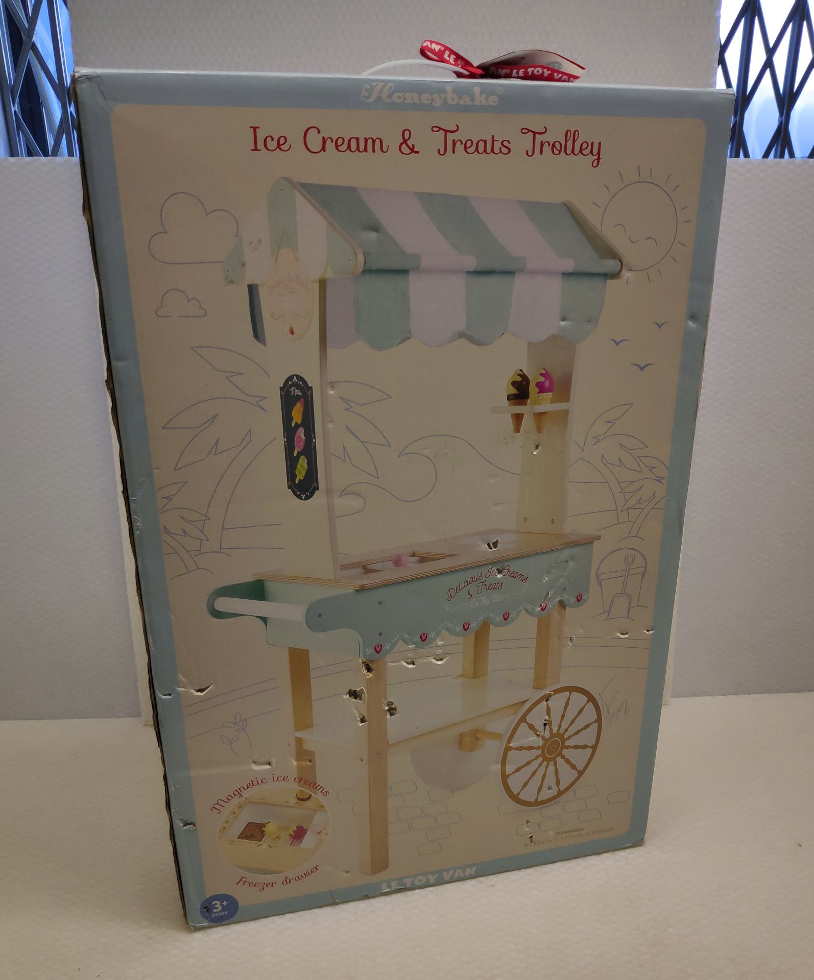 1 x Le Toy Van Wooden Ice Cream & Treats Trolley - New/Boxed - Image 7 of 11