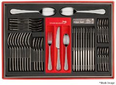 CHARINGWORTH 'Planish' Luxury Stainless Steel 42-Piece Cutlery Set - Original Price £350.00 - Boxed