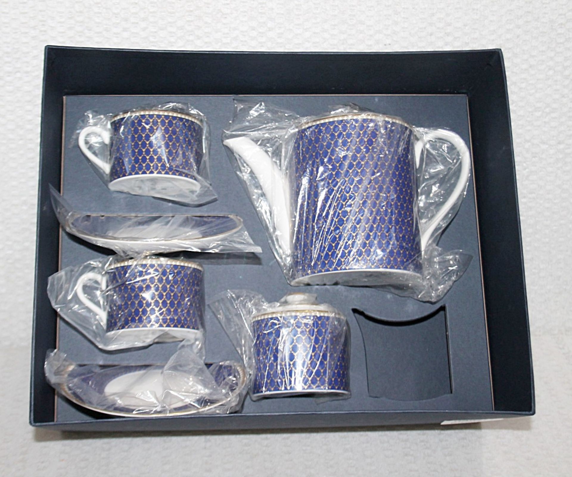 1 x HALCYON DAYS 'Antler Trellis Tea For Two' Fine Bone China Tea Set - Original Price £415.00 - Image 10 of 11