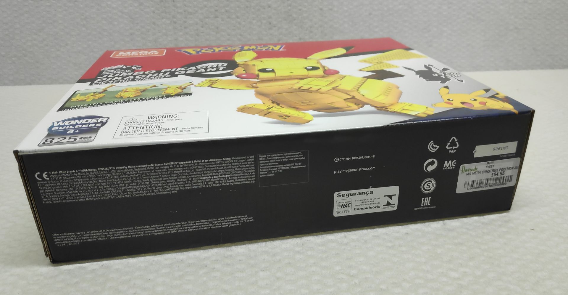 1 x Pokemon Mega Construx Jumbo Pikachu Lego-Style Building Set - New/Boxed - Image 7 of 7