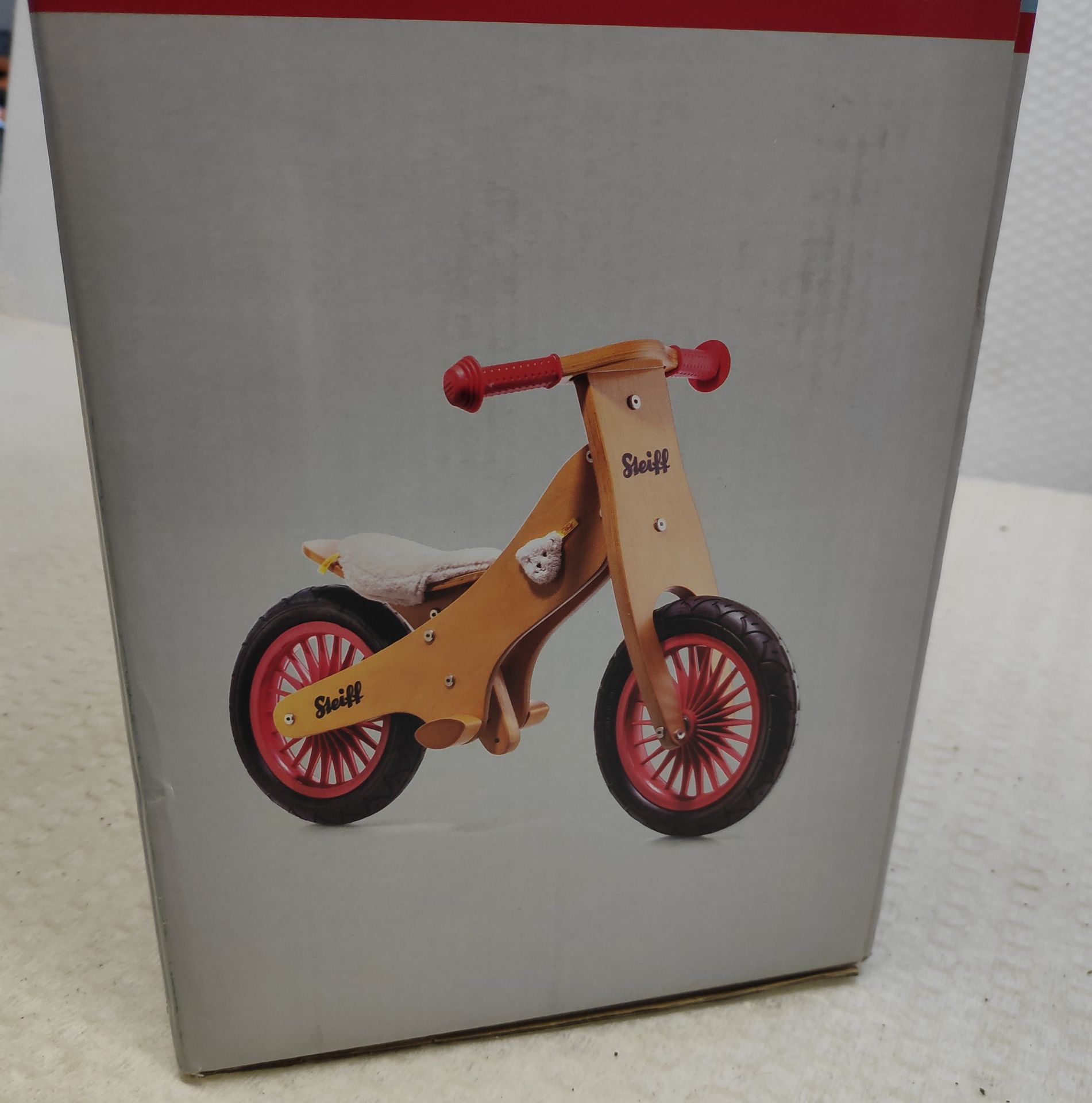 1 x Steiff Wooden Balance Bike Classic - New/Boxed