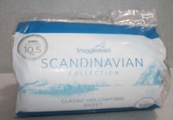 1 x SNUGGLEDOWN 'Scandinavian Collection' Hollowfibre King Size Duvet 10.5 Tog - New / Sealed