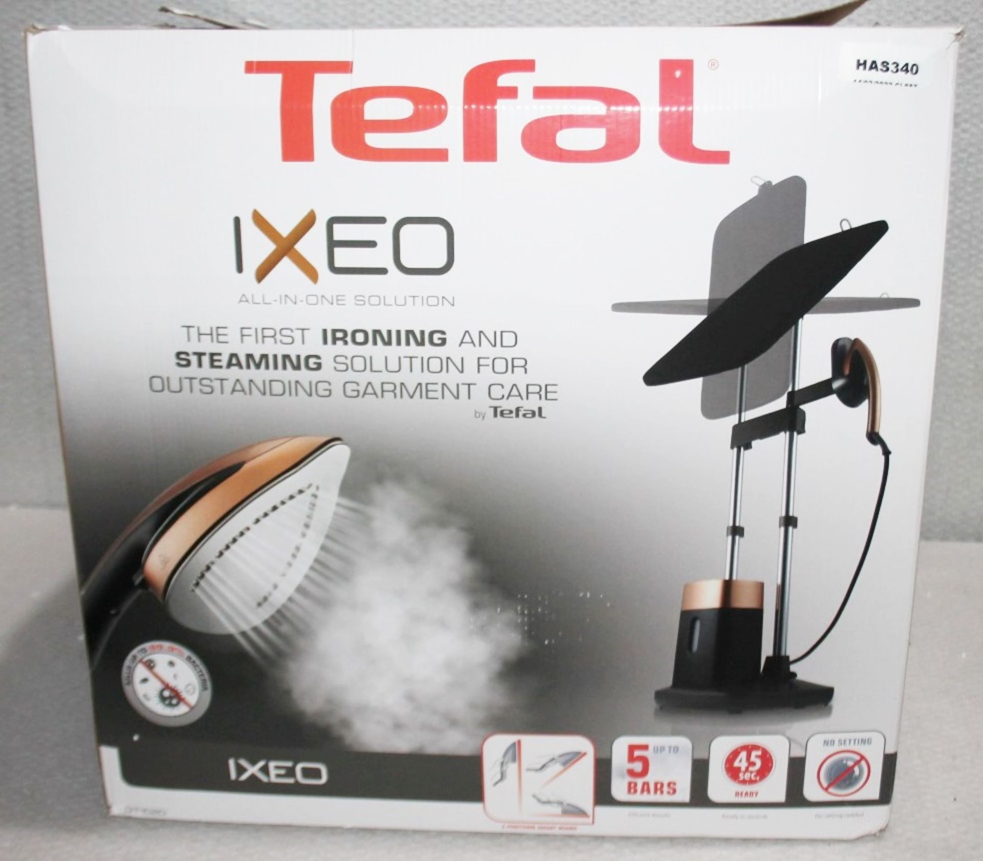 1 x TEFAL 'Ixeo' All-In-One Garment Steamer Solution - Original Price £289.99 - Unused Boxed Stock - Image 2 of 9