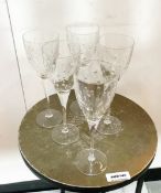 5 x Cristal Duran Wine Glasses - Ref: AUR149 - CL652 - Location: Altrincham WA14 Dimensions:????This
