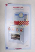 1 x Le Toy Van Honeybake Childrens Wooden Blue Oven & Hob - New/Boxed
