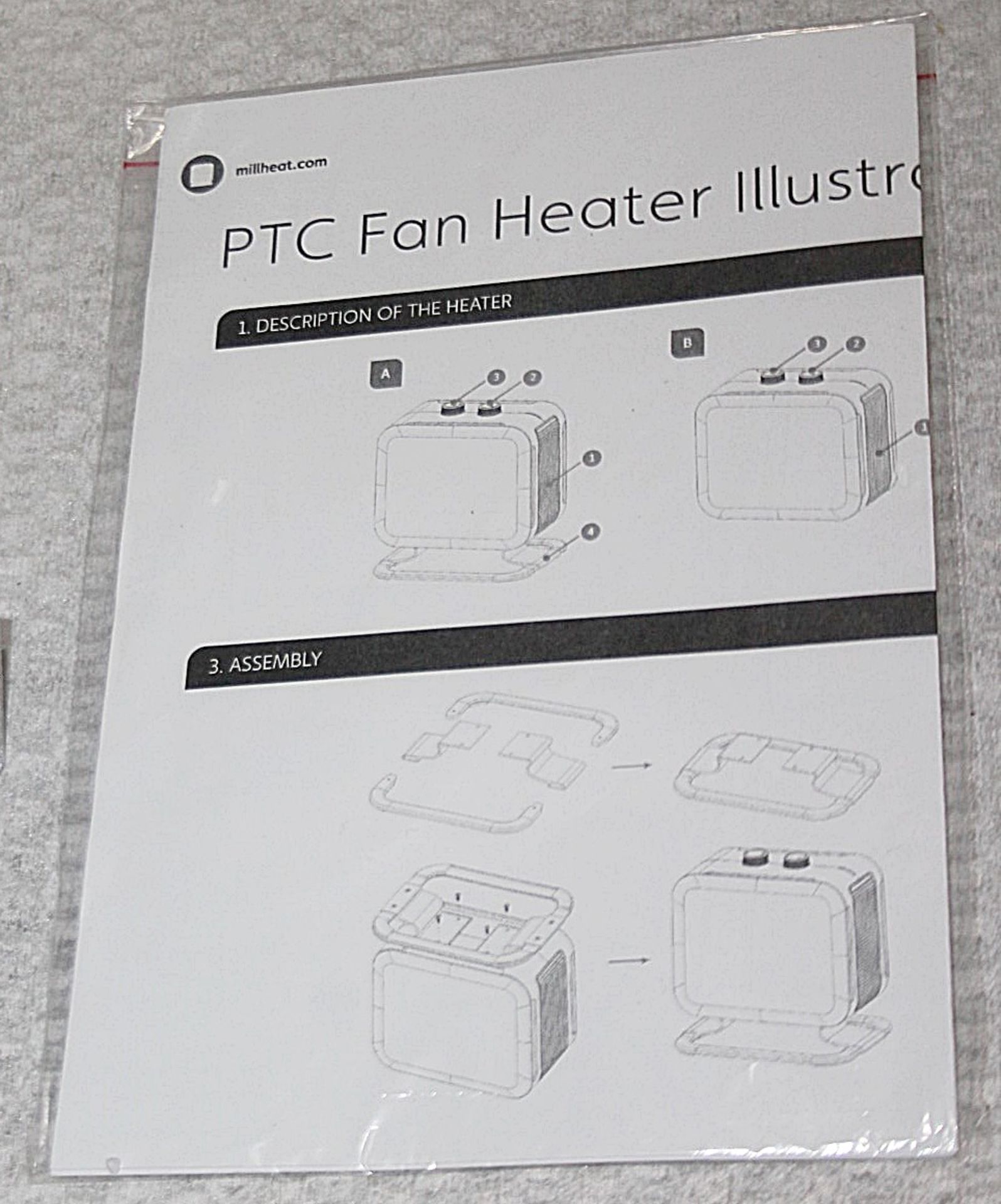 1 x MILL 1800w PTC Fan Heater InWhite - Unused Boxed Stock - Ref: HAS337/FEB22/WH2/PAL17 - CL987 - - Image 7 of 9