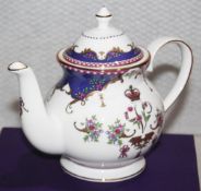 1 x HARRODS ROYAL COLLECTION 'Queen Victoria' Teapot With A 22 Karat Gold Finish - Original Price £