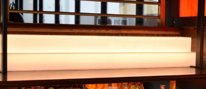 8 x Acrylic Bar Steps With LED Lighting - For Display Beers, Wines, Spirits - Various Sizes Included