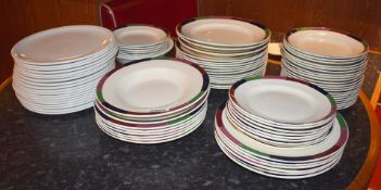 1 x Large Assortment Of Commercial Restaurant Tableware Including Plates, Bowls And Glasses