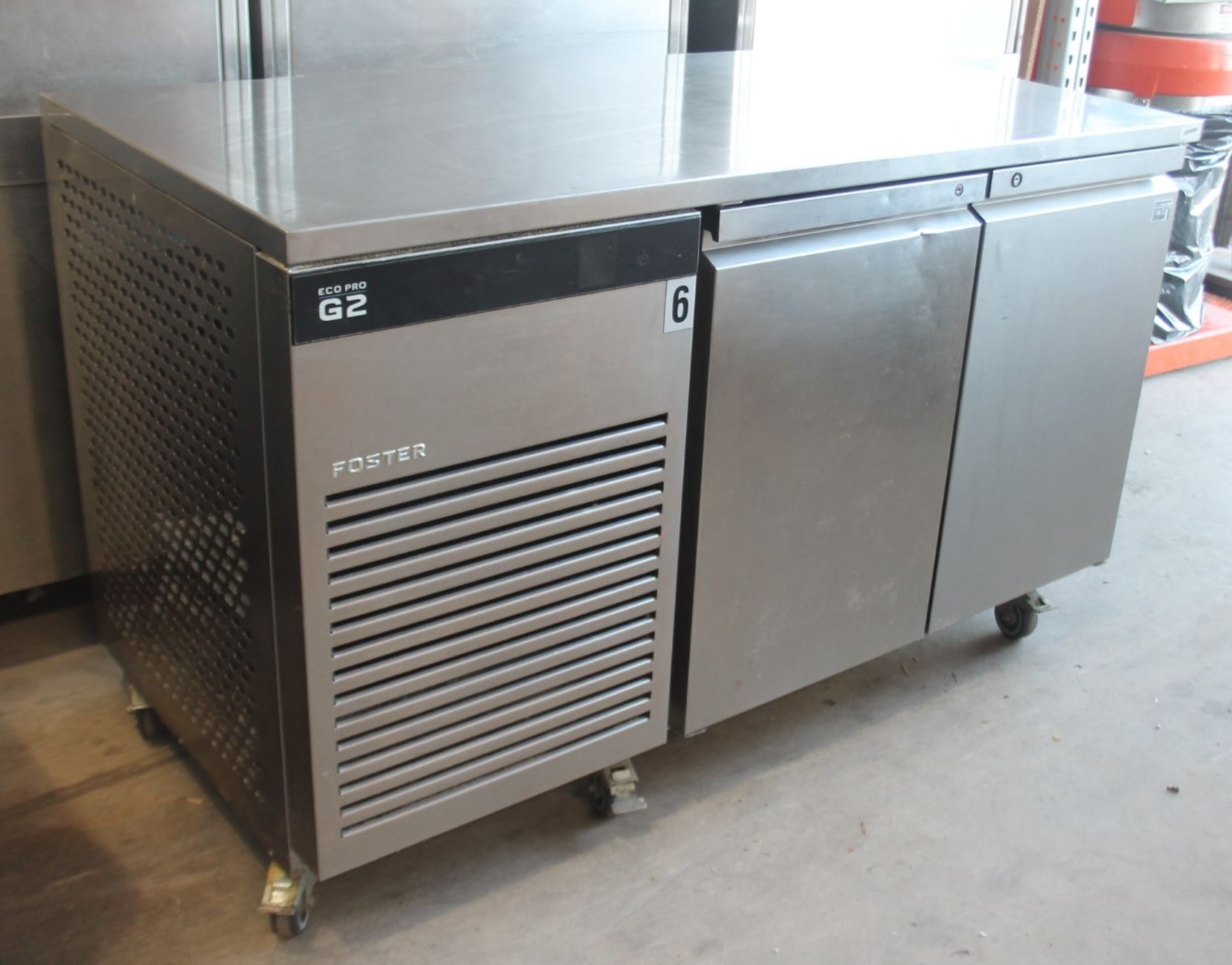1 x Fosters EcoPro G2 2-Door Commercial Refrigerated Counter - Ref: GEN585 WH2 - CL802 UX