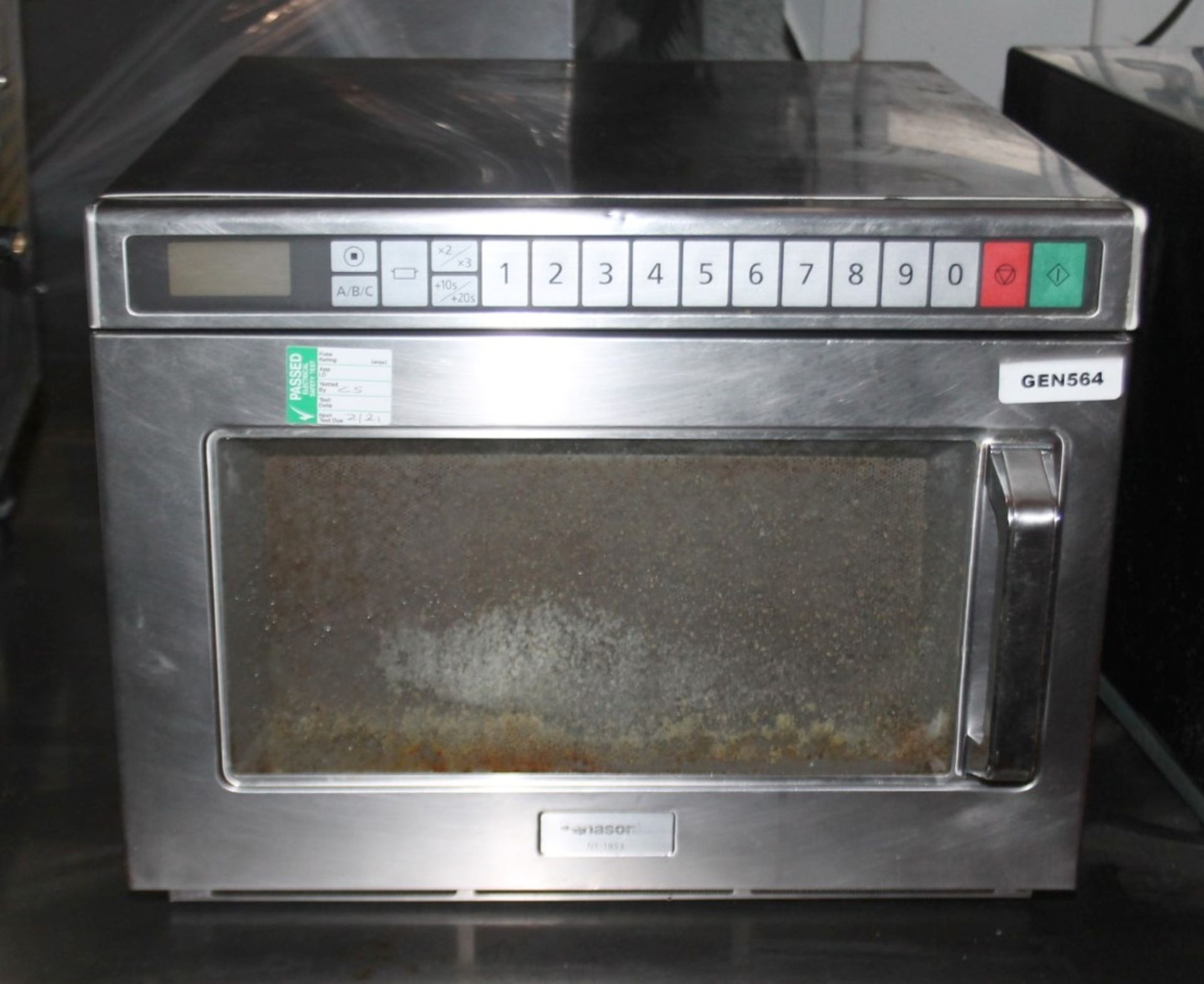 1 x Panasonic Commercial Microwave Oven Featuring A Stainless Steel Exterior And 'Microsave' - Image 2 of 7