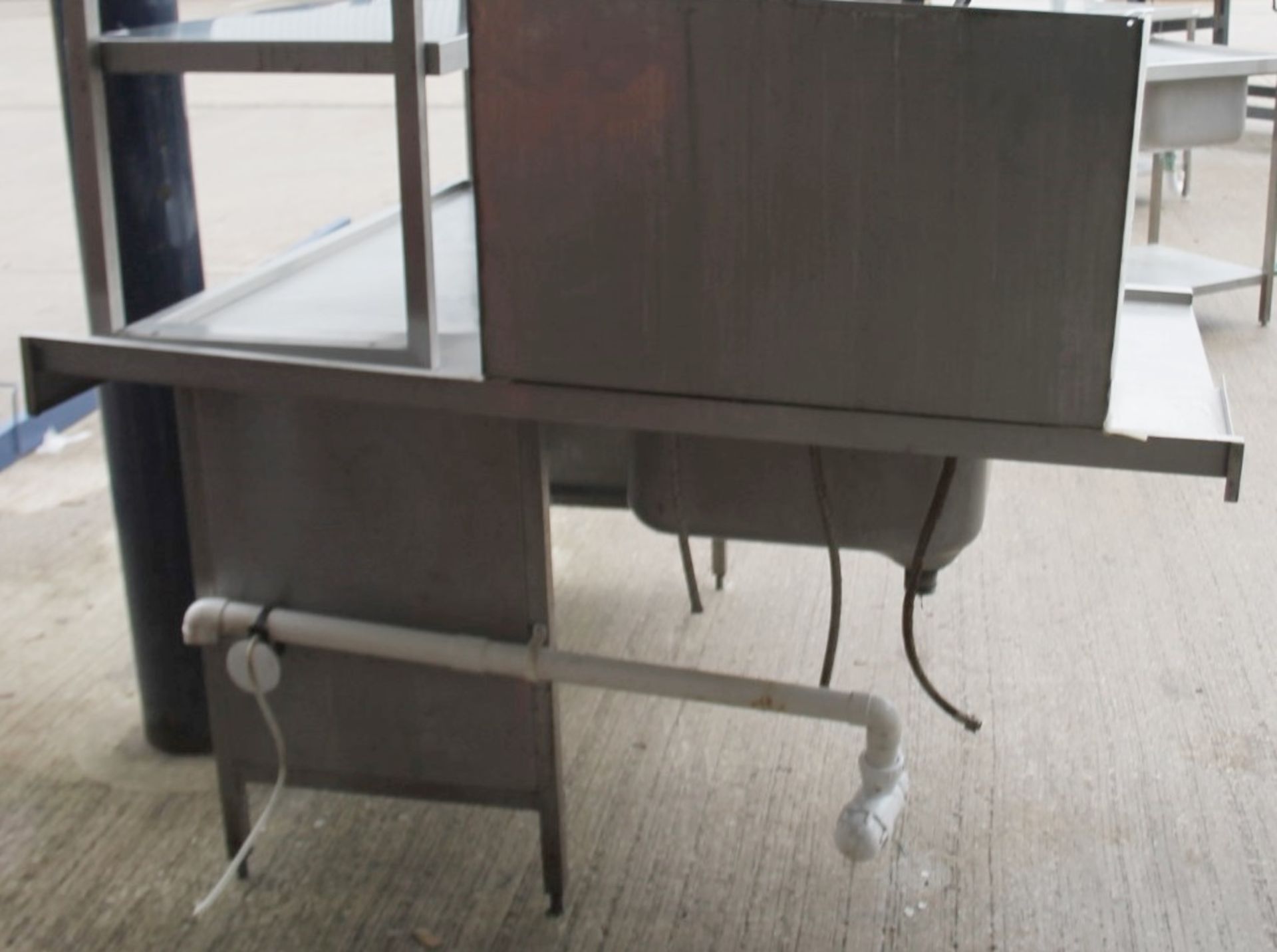 1 x HOBART Passthrough Dishwasher With Inlet Table and Outlet Table With Wash Basin and Spray Hose - Image 9 of 15