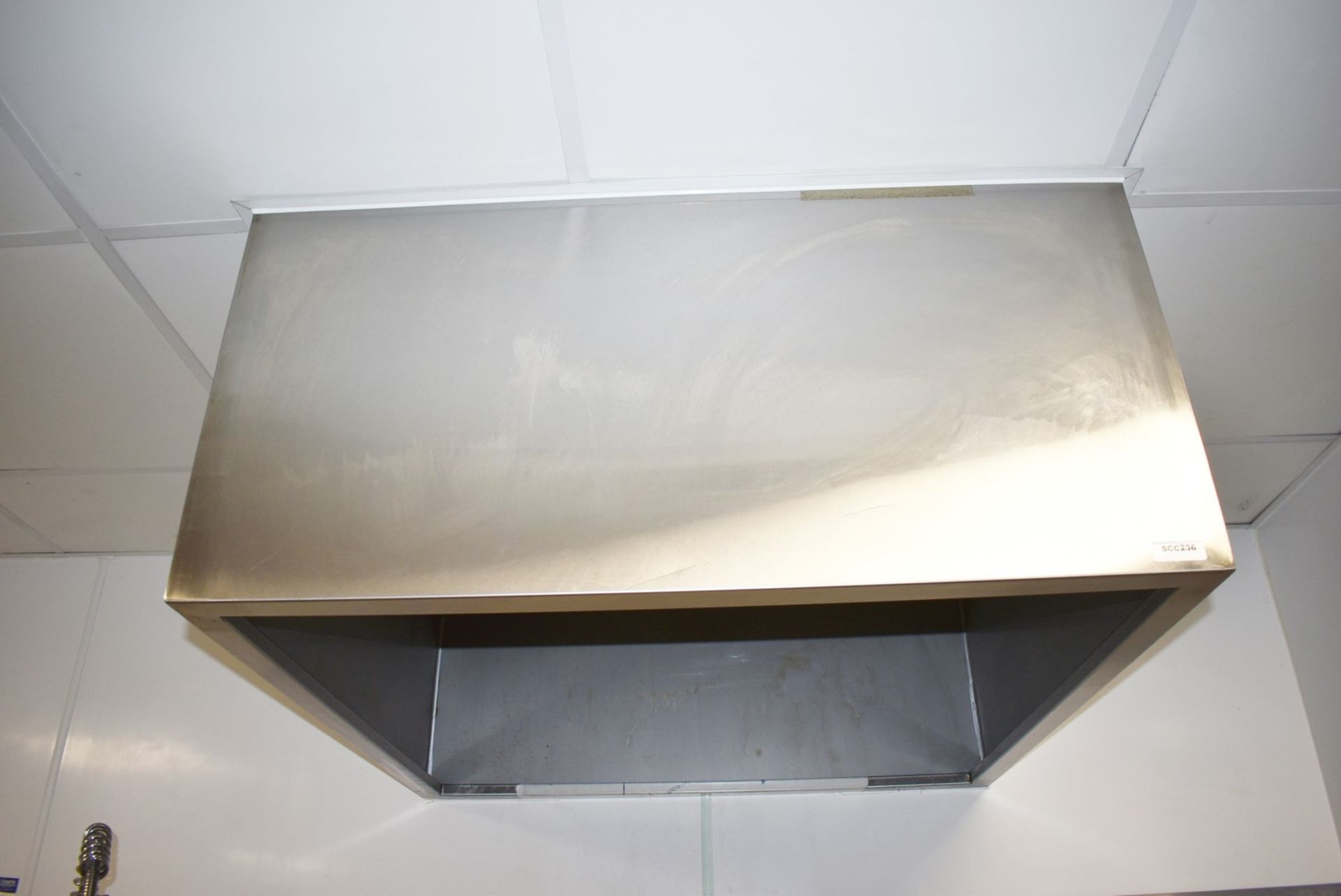 1 x Stainless Steel Extraction Canopy For Passthrough Dishwashers - Size: H48 x W100 x D100 cms - Image 2 of 4