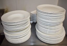 Approx 100 x Ceramic Dinner Plates - Various Sizes - From a Popular American Diner