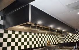 1 x Commercial 5-Metre Stainless Steel Kitchen Extractor Canopy With Ansul Fire Suppression System