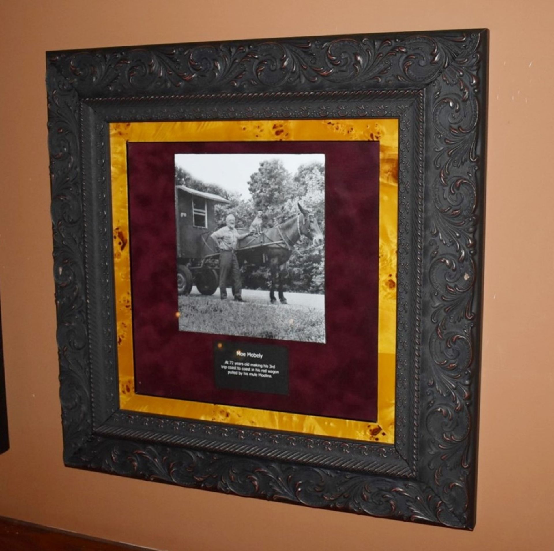 3 x Wall Pictures Depicting Historical American Adventurers in Ornate Frames - Size: 50 x 50 cms - Image 7 of 8