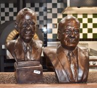 2 x Decorative Busts - From a Popular Italian-American Diner - Dimensions: 40x50cm