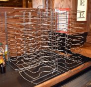 5 x Countertop Tray Holders - Dimensions: H55 x W30 x D30cm - From a Popular Italian-American Diner