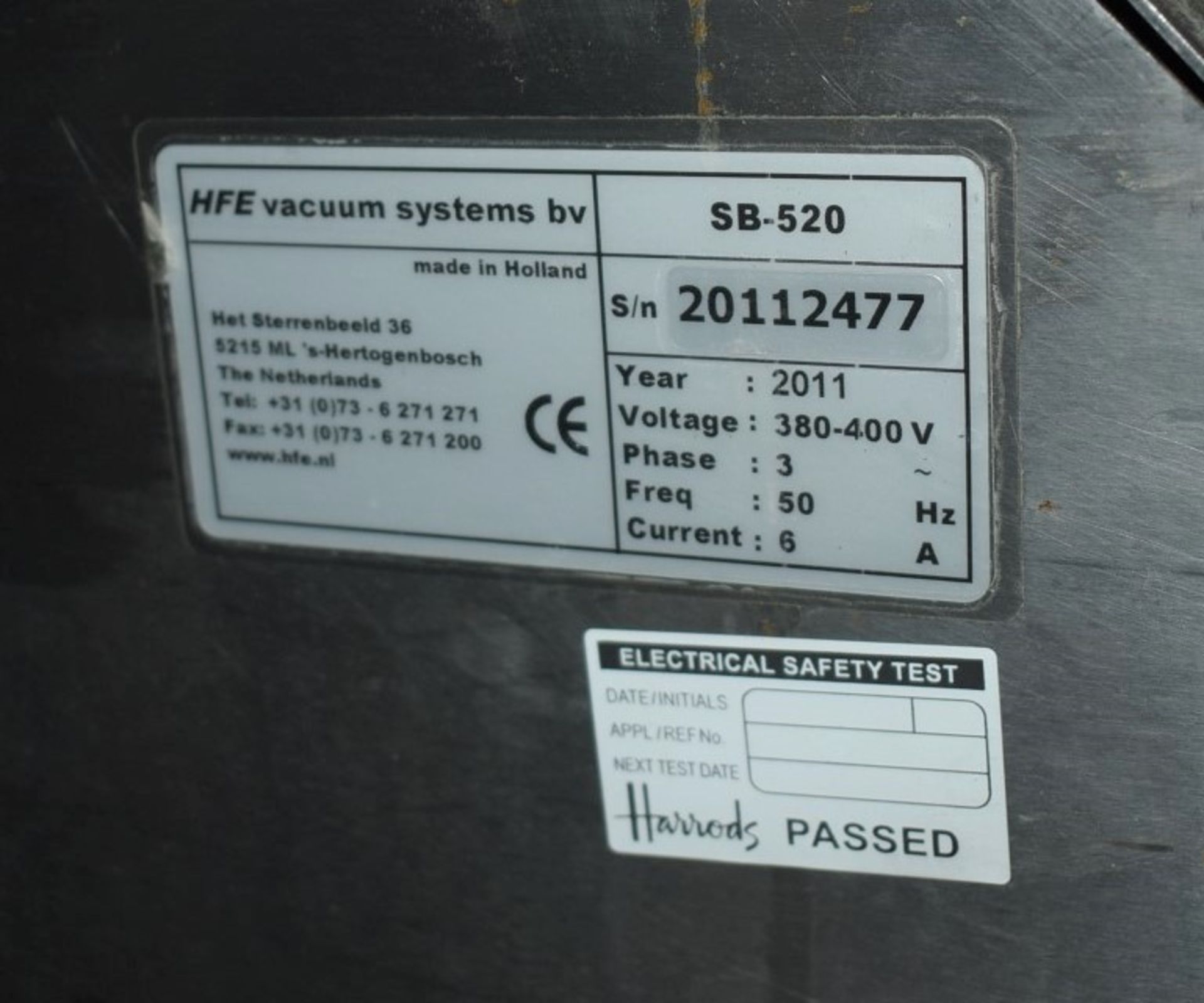 1 x Turbovac Vacuum Packer - Model SB520 - 3 Phase - Recently Removed From a Restaurant - Image 2 of 4