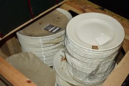 Approx 400 x Ceramic Dinner Plates - Various Sizes - New in Packets - From a Popular American Diner