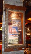 1 x Americana Wall Mounted Illuminated Display Case INDIANAPOLIS SPEEDWAY American Themed Showcase