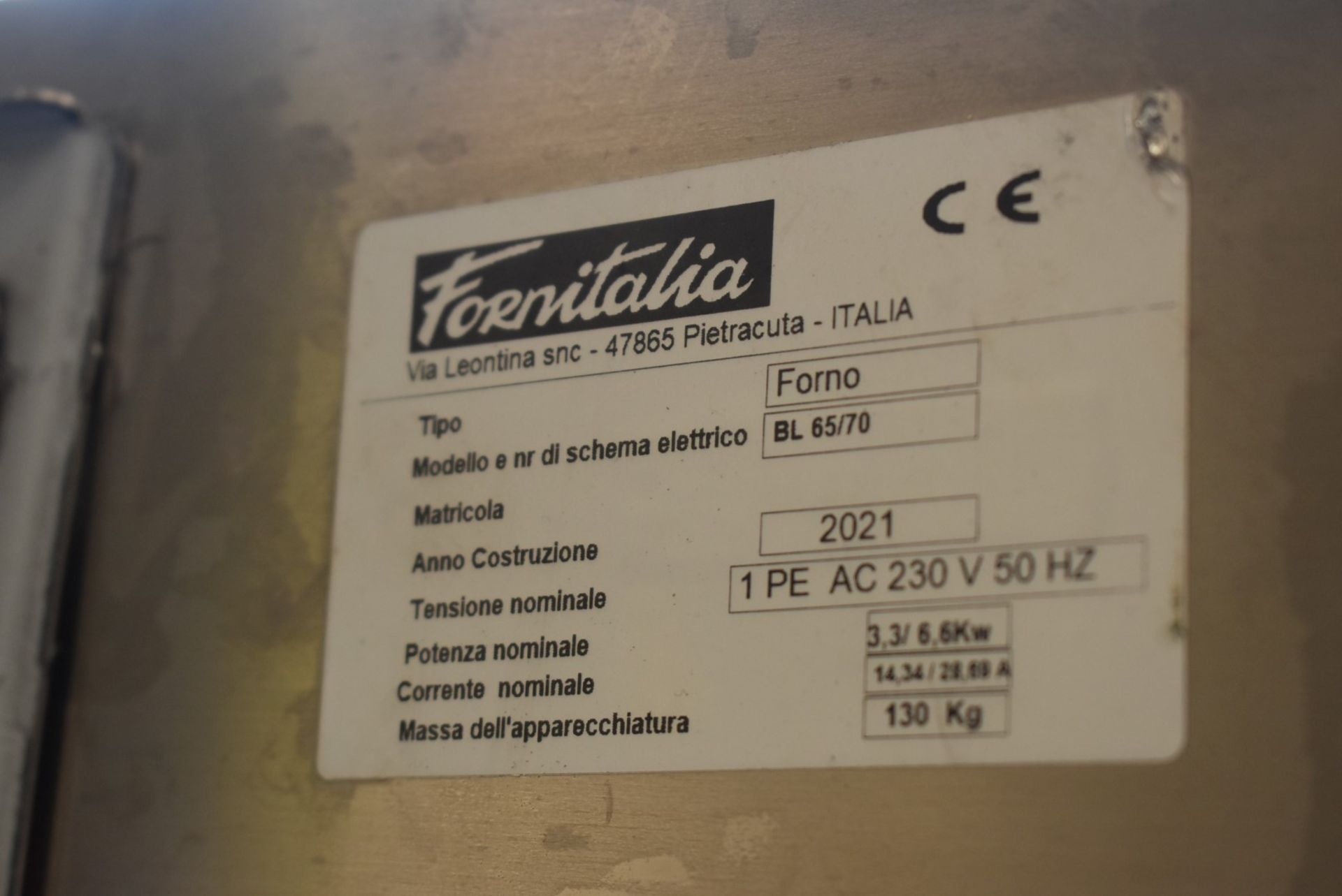 1 x Fornitalia Black Line 65/70 Twin Deck 230v Pizza Oven - 2021 Model - RRP £3,800 - Image 2 of 16