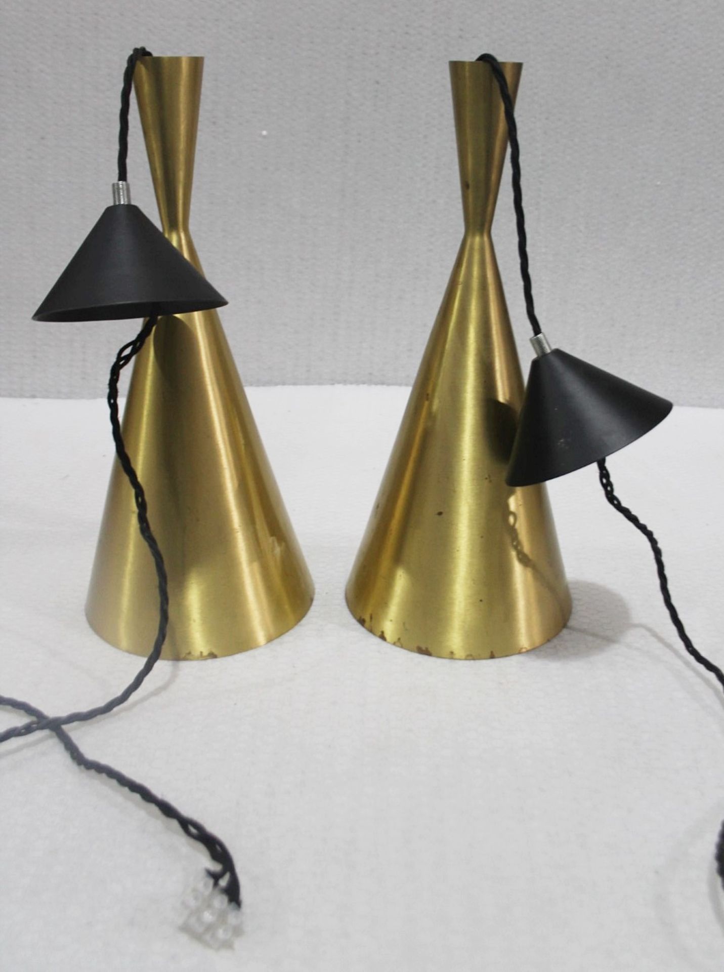 A Pair Of TOM DIXON Pendant Lamps - Total Original RRP £878.00 - Ref: GEN570+571 WH2 - CL802 UX - - Image 2 of 5