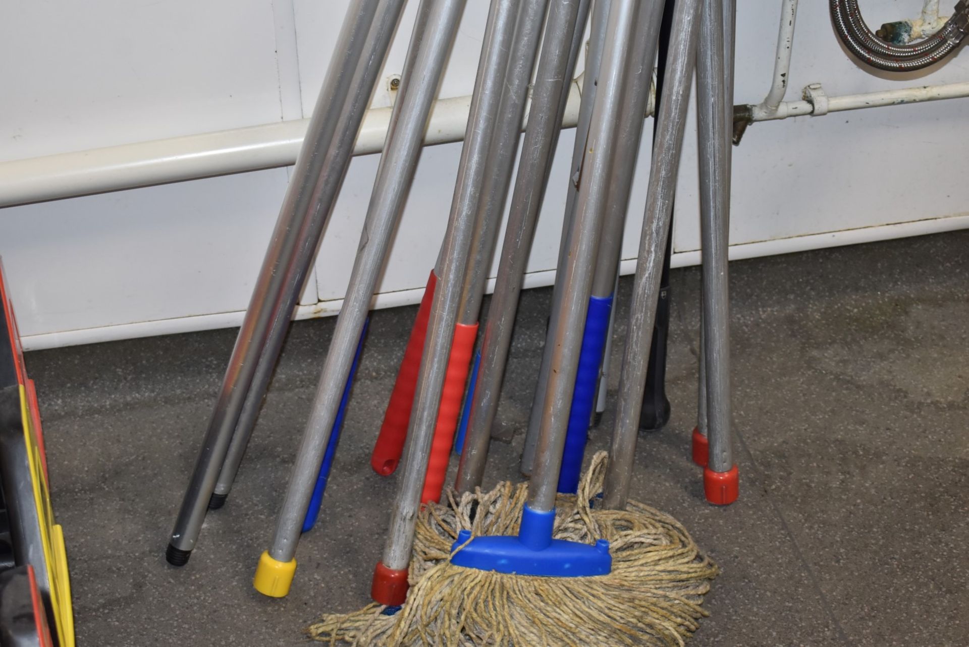 1 x Assorted Collection of Commercial Mop Buckets, Spare Squeeze Wringers and 18 x Mop Handles - Image 3 of 8