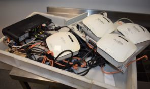 1 x Collection of IT Equipment - Aruba 205 Wireless Access Points, Belkin KVM, Network Switch & More