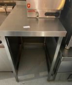 1 x Stainless Steel Prep Table - Approx 600 X 900 X 1000Mm - Ref: BGC042 - CL807 - Covent Garden,