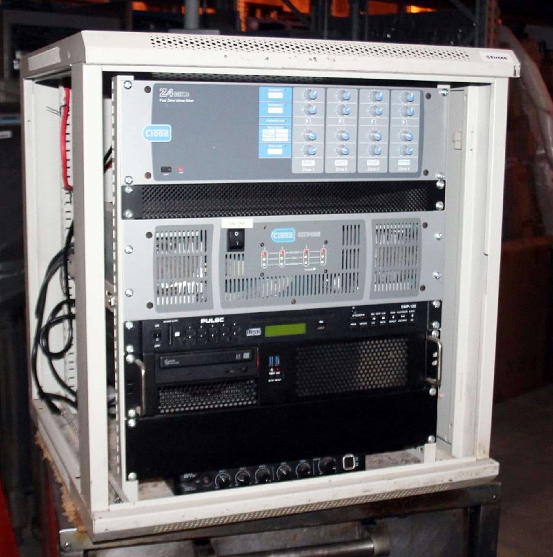 1 x Restaurant Audio System Including Amplifiers, Media Player, And A 4-Zone Venue Mixer - Ref: