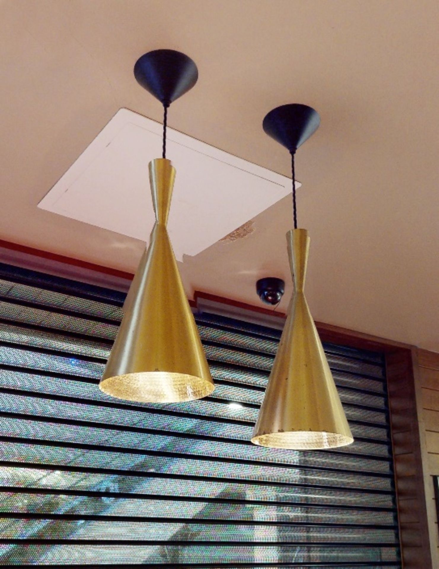 A Pair Of TOM DIXON Pendant Lamps - Total Original RRP £878.00 - Ref: GEN570+571 WH2 - CL802 UX -