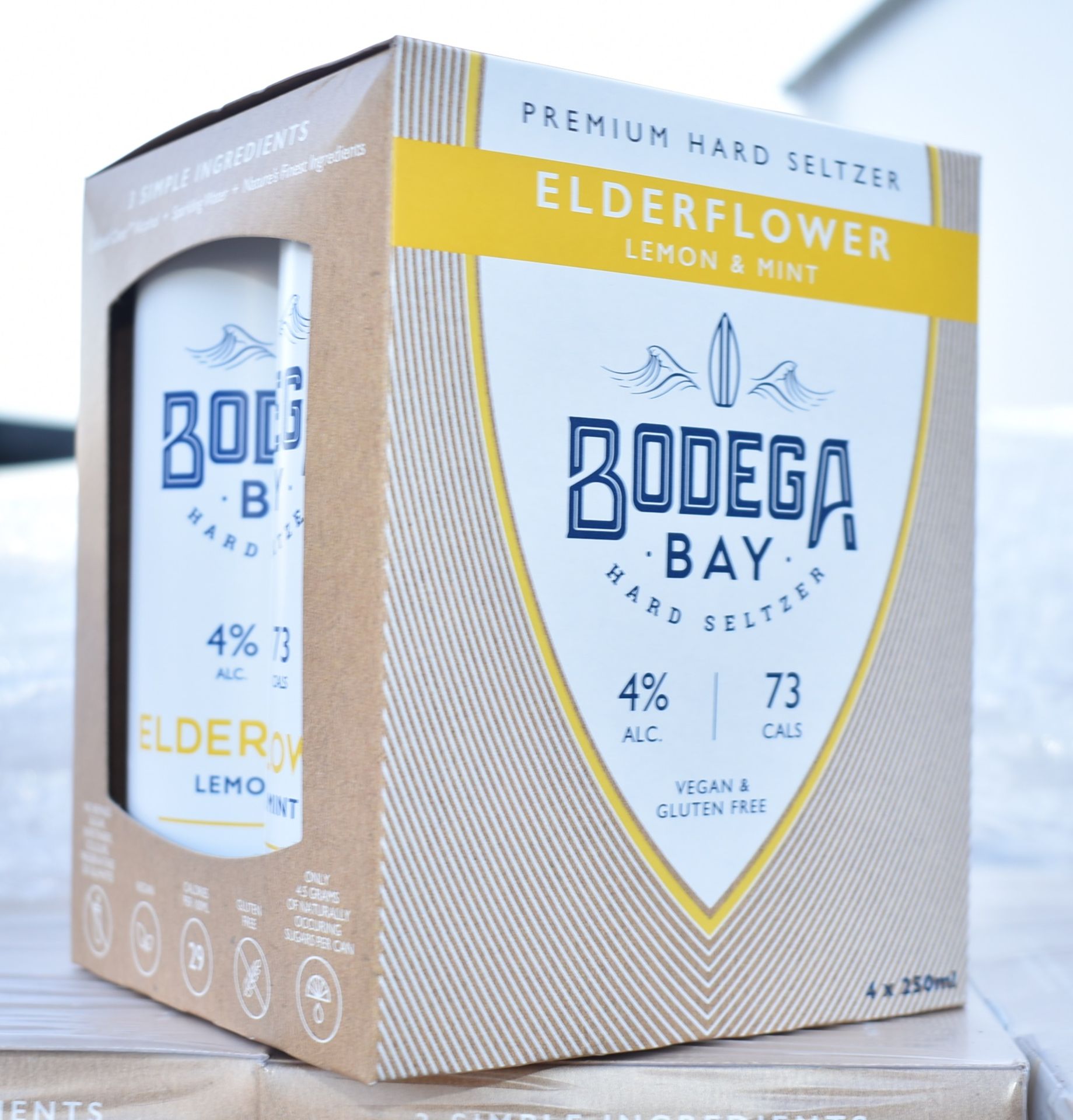 24 x Bodega Bay Hard Seltzer 250ml Alcoholic Sparkling Water Drinks - Elderflower Lemon & Mint - - Image 6 of 9