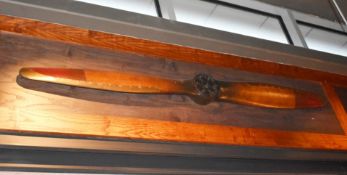 1 x Large 6ft Wooden Plane Propeller - 180cm In Length - From a Popular American Diner