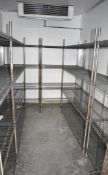 6 x Cold Room Wire Shelving Racks For Commercial Kitchens - From a Popular Italian-American