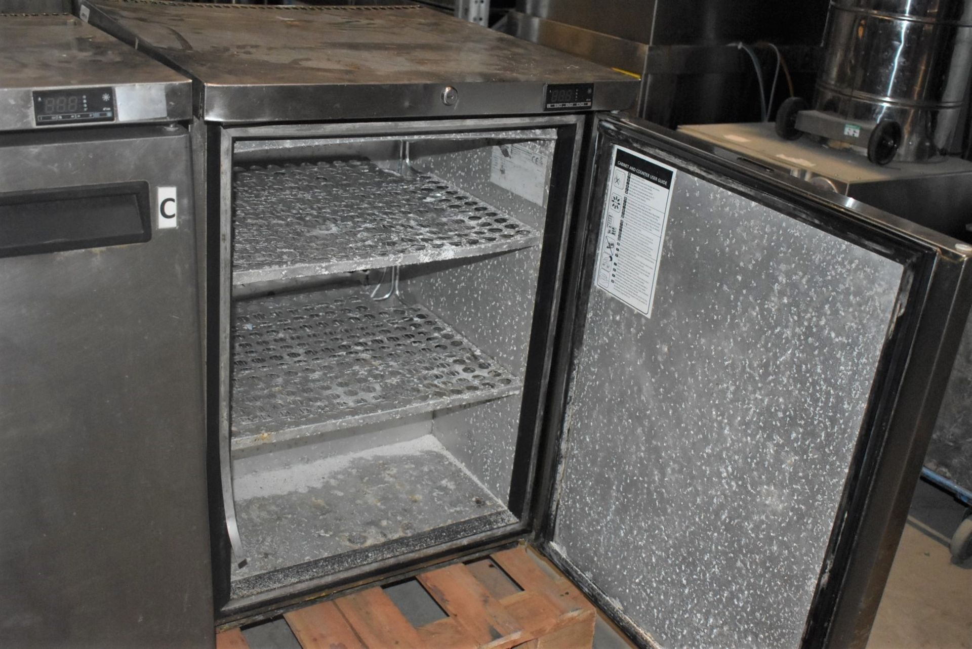 2 x Fosters Undercounter 60cm Freezers With Stainless Steel Exteriors - Image 2 of 4