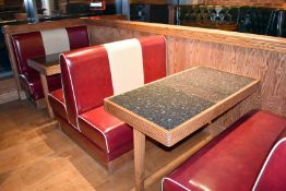 Selection of Double Seating Benches and Dining Tables to Seat Upto 12 Persons - Retro 1950's
