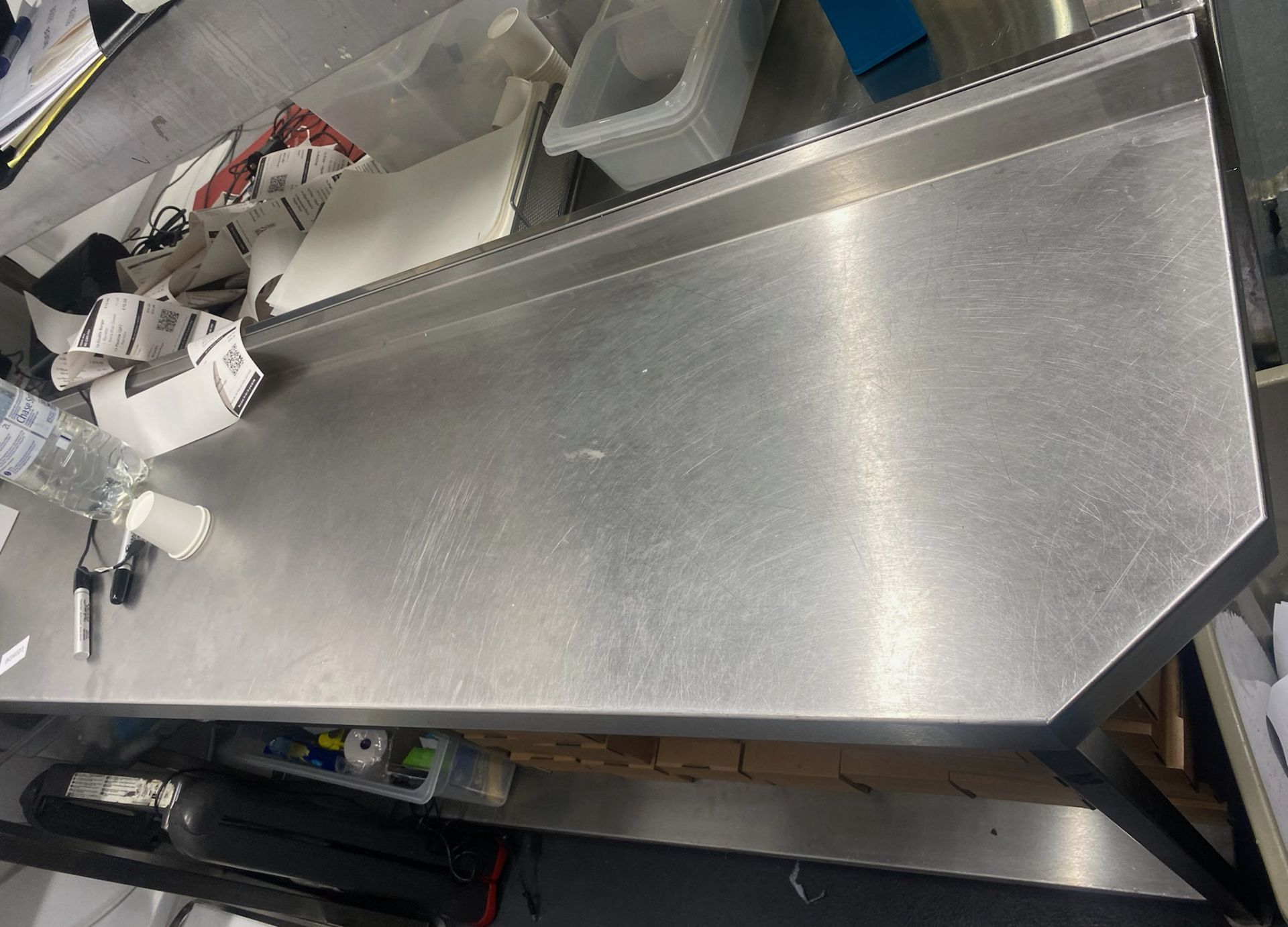 1 x Stainless Steel Prep Table - Approx. 1.5 M X 50Cm X 1 M - Ref: BGK021 - CL806 - Kentish Town, - Image 2 of 2