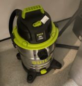 1 x Guild 30L Steel Drum 1500W Wet And Dry Vacuum Cleaner - Ref: BGC004 - CL807 - Covent Garden,