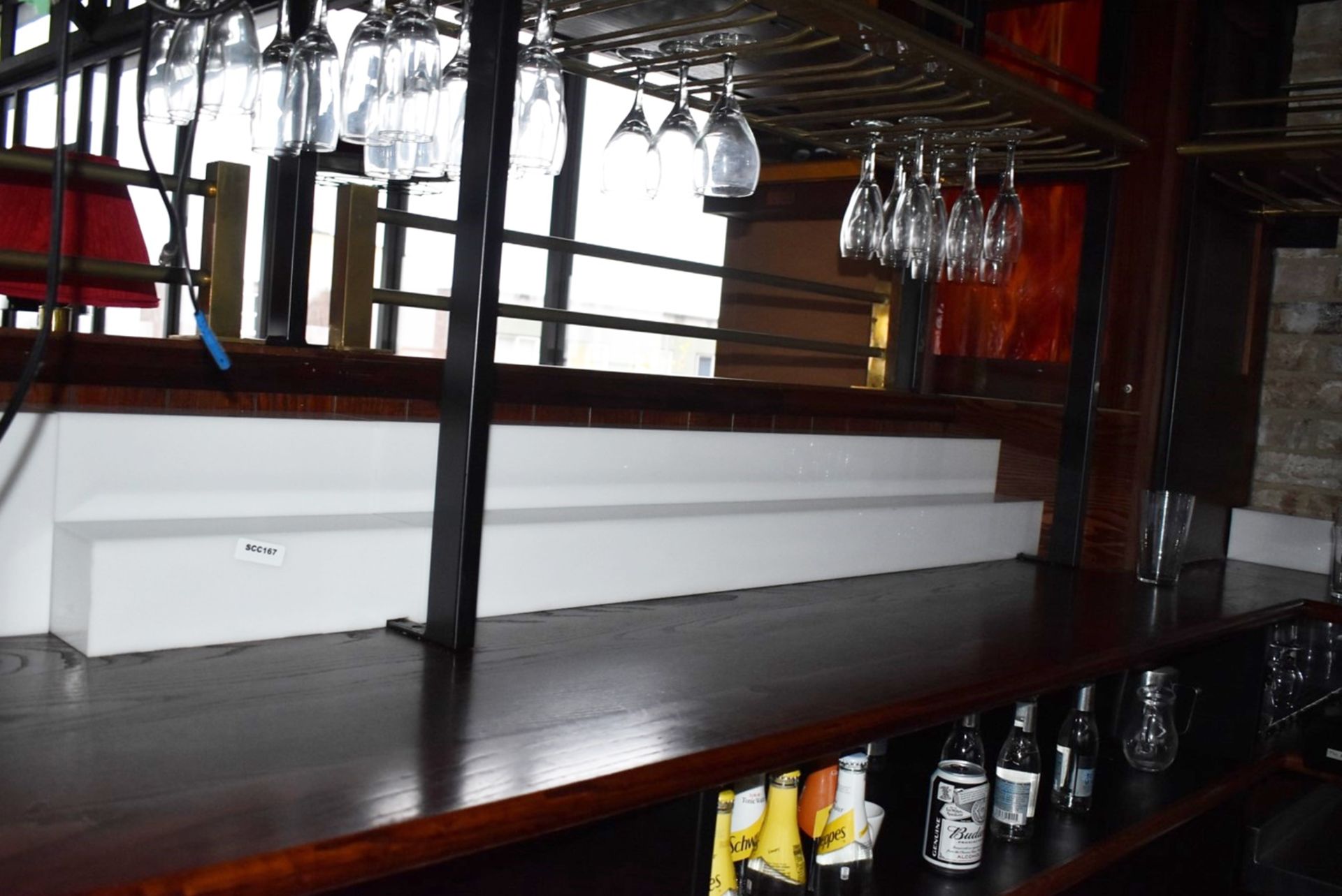 8 x Acrylic Bar Steps With LED Lighting - For Display Beers, Wines, Spirits - Various Sizes Included - Image 11 of 15